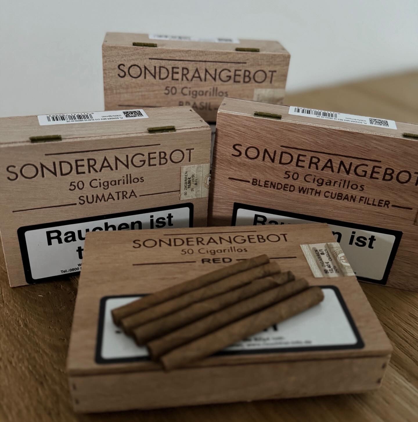 Sonderangebot Zigarillos zum besonderen Preis.